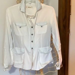 Jackett etc summer jacket with leather accents.